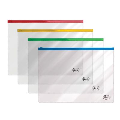 Zipper bag A4, assorted, Forofis