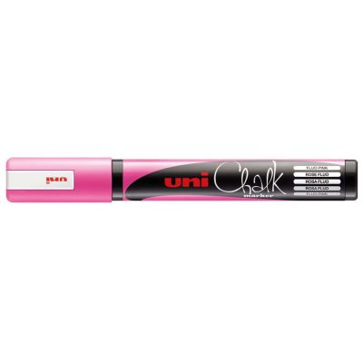 Chalk marker Uni PWE-5M, 1.8-2.5mm, metallic pink