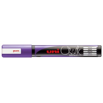 Chalk marker Uni PWE-5M, 1.8-2.5mm, metallic purple