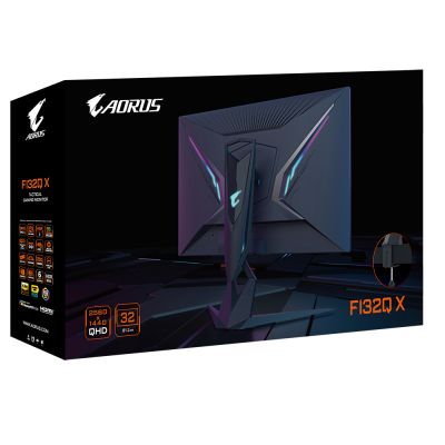 LCD Monitor|GIGABYTE|AORUS FI32Q X-EK|32"|Gaming|Panel IPS|2560x1440|5:4|240 Hz|Matte|1 ms|Swivel|Pivot|Height adjustable|Tilt|Colour Black|AORUSFI32QX-EK