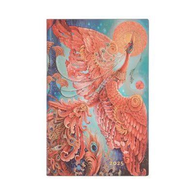 Raamatkalender 2025 Paperblanks Firebird Maxi Flexis nädal horisontaalne