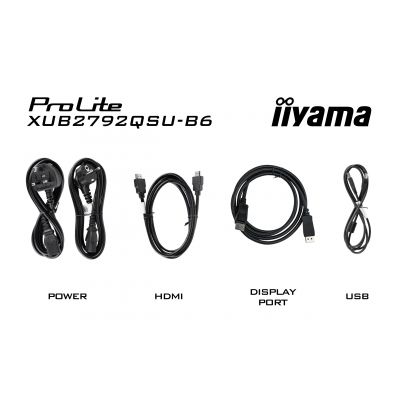 LCD Monitor|IIYAMA|27"|Business|Panel IPS|2560x1440|16:9|100Hz|Matte|0.4 ms|Speakers|Swivel|Pivot|Height adjustable|Tilt|Colour Black|XUB2792QSU-B6