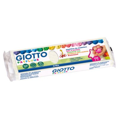 Plasticine white 350g platplume Giotto