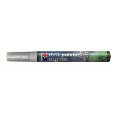 Marker tekstiilile glitter 3mm 582 silver