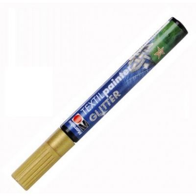 Marker tekstiilile glitter 3mm 584 gold