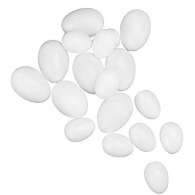 Egg plastic 6cm white