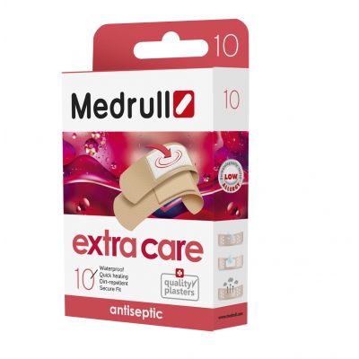 Haavaplaaster Medrull Extra Care antiseptik 10tk/pk