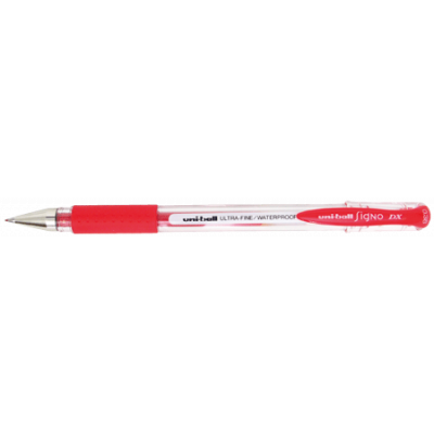 Gel pen Uni Signo DX UM-151 red 0.38mm
