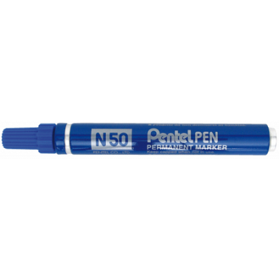 Marker Pentel N50 sinine, ümar ots, 4,3mm, metallkorpusega,veekindel