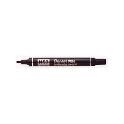 Permanent Marker Pentel N50 black, bullet point 4,3mm