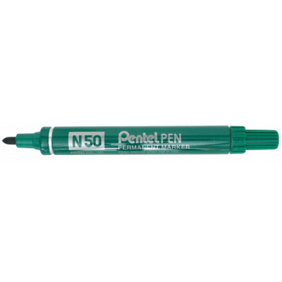 Permanent Marker Pentel N50 green, bullet point 4,3mm