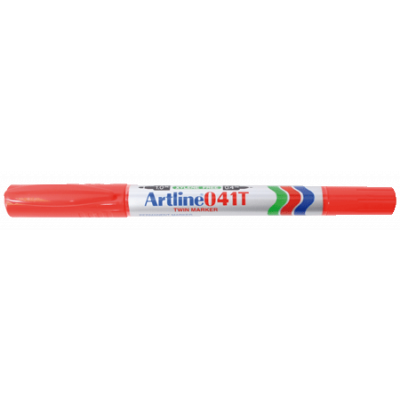 Marker Artline red with double ends 0,4 and 1,0mm