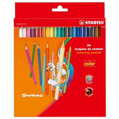 Coloring pencil Stabilo Swano, wallet of 24