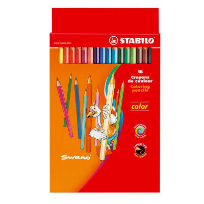 Coloring pencil Stabilo Swano, wallet of 18