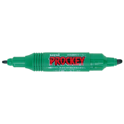 Marker UNI PM150T 2otsaga,veekindel, roheline 1,2-1,8/ 6mm
