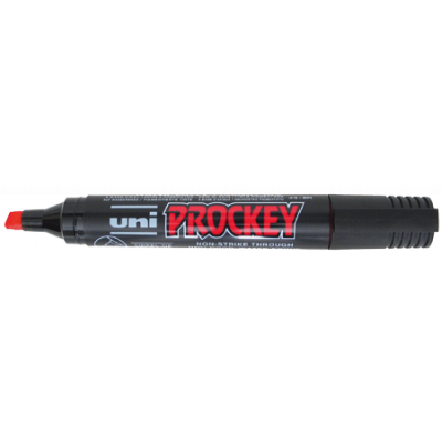 Marker UNI PM126 red, waterproof, cut end 5.7mm