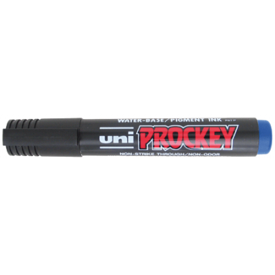 Marker UNI PM126 blue, waterproof, cut end 5.7mm