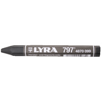 Marker Lyra markeerimiskriit must, 12cmx12mm läbimõõt