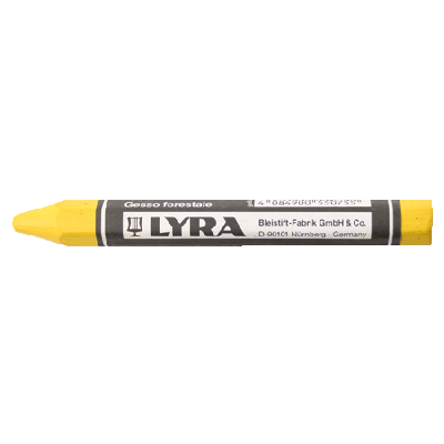 Marker Lyra markeerimiskriit kollane, 12cmx12mm läbimõõt