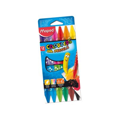 Oil pastels Color Peps 12colour, Maped