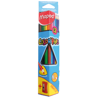 Colour pencils Color Peps Star 12colour + sharpener, Maped