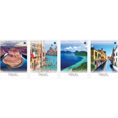 Folder 170x203 60 sheets, 5x5 square, Travel mix Interdruk