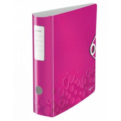 Lever Arch File Leitz Active PP WOW A4/80mm pink