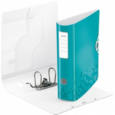 Lever Arch File Leitz Active PP WOW A4/80mm turquoise
