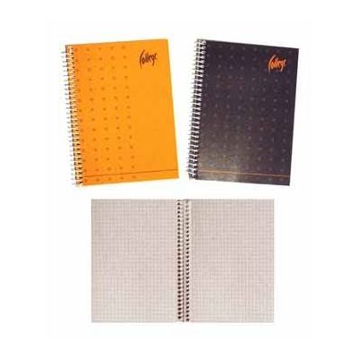 Notebook College Supreme A4+/60 sheets, 7x7 squares, perforation and spiral on the long side, MIX