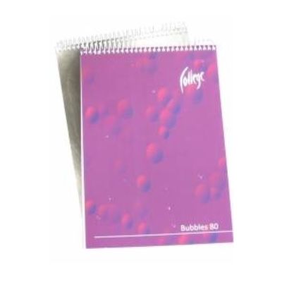 Notebook College Supreme A6/80 sheets, 5x5 square, spiral on the short side, MIX