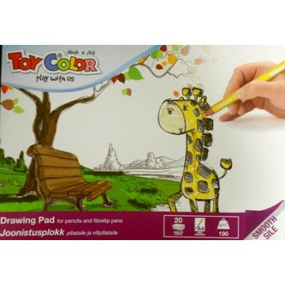 Drawing pad A4 20sheet,190g, Toy Color