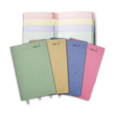 Notepad 210x135mm, ruled, 50 sheets, recycled, color assortment, SMLT