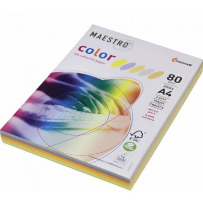 Värviline paber Maestro Color, trend 5*50lehte 80g A4