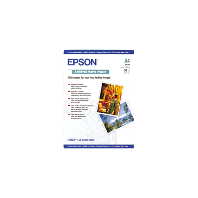 Paber Epson Archival Matte Paper A4/50l 189gr S041342 SP-2000P