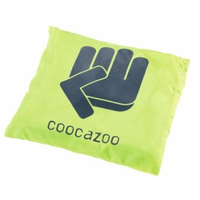 Raincoat Coocazoo for school bag, neon green