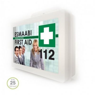 First aid kit for the company in a plastic box (up to 25 employees)