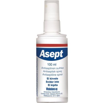 Wound antiseptic spray Asept Sol 100ml