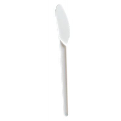 Knife 25pcs / pack, white (plastic)