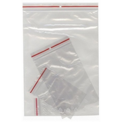 Plastic bag minigrip 120x180mm 50 mic, with a wider closure 100pcs / pack