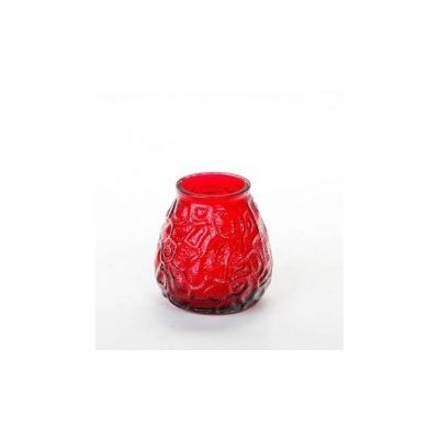 Candle Venetian red glass