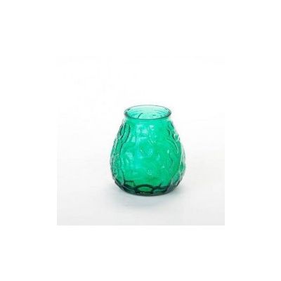 Candle Venetian green glass
