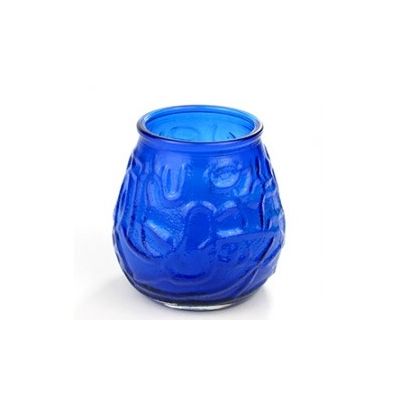Candle Venetian blue glass