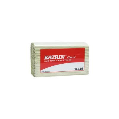Lehträtik Katrin Classic C-voldik 2-kihiline, kollane, 100lehte/pk (leht 24x33cm)