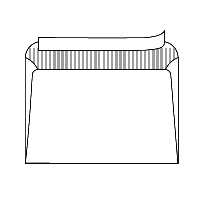 Envelope self-adhesive, grey inner print C5 1000pcs./box