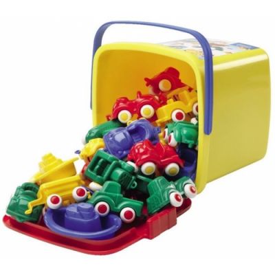 Toy vehicle set, 30 vehicles, small, 1+