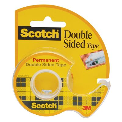 Scotch double-sided tape 12mmx6m, with holder, D136