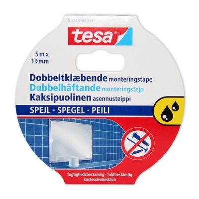 Kahepoolne teip Tesa niiskuskindel 5mx19mm