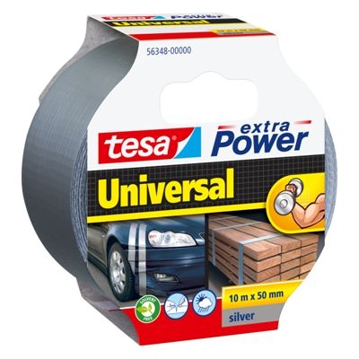 Tape tesa extra Power 10mx50mm silver, weather resistant