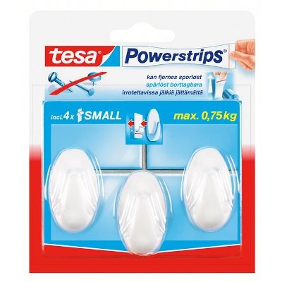 Mini-hook Tesa OVAL white 3 pcs