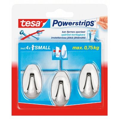 Mini-nail Tesa OVAL chrome 3 pcs